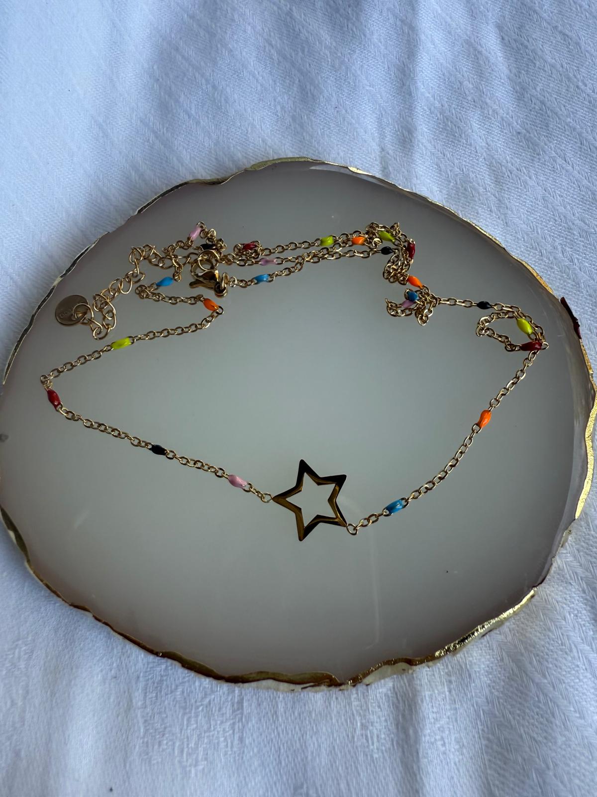 Collar Rainbow Star Oro