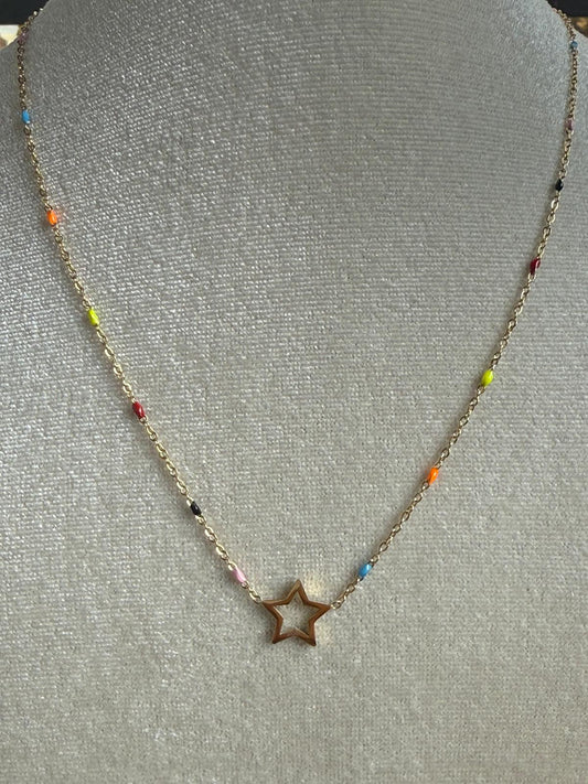 Collar Rainbow Star Oro