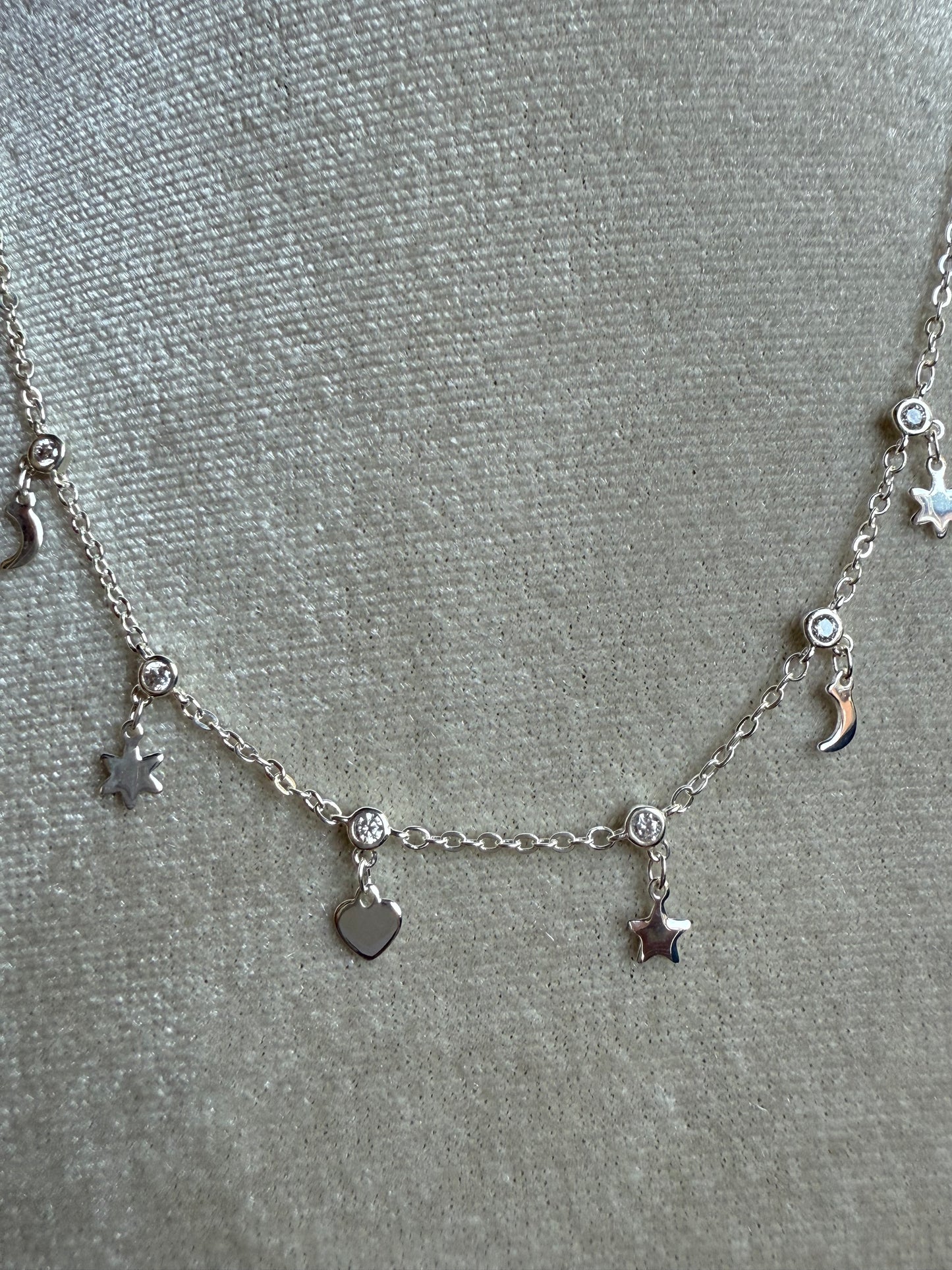 Collar Universo Plata de Ley y circonitas