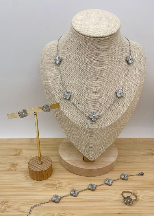 Pulsera Flor d’Argent Plata