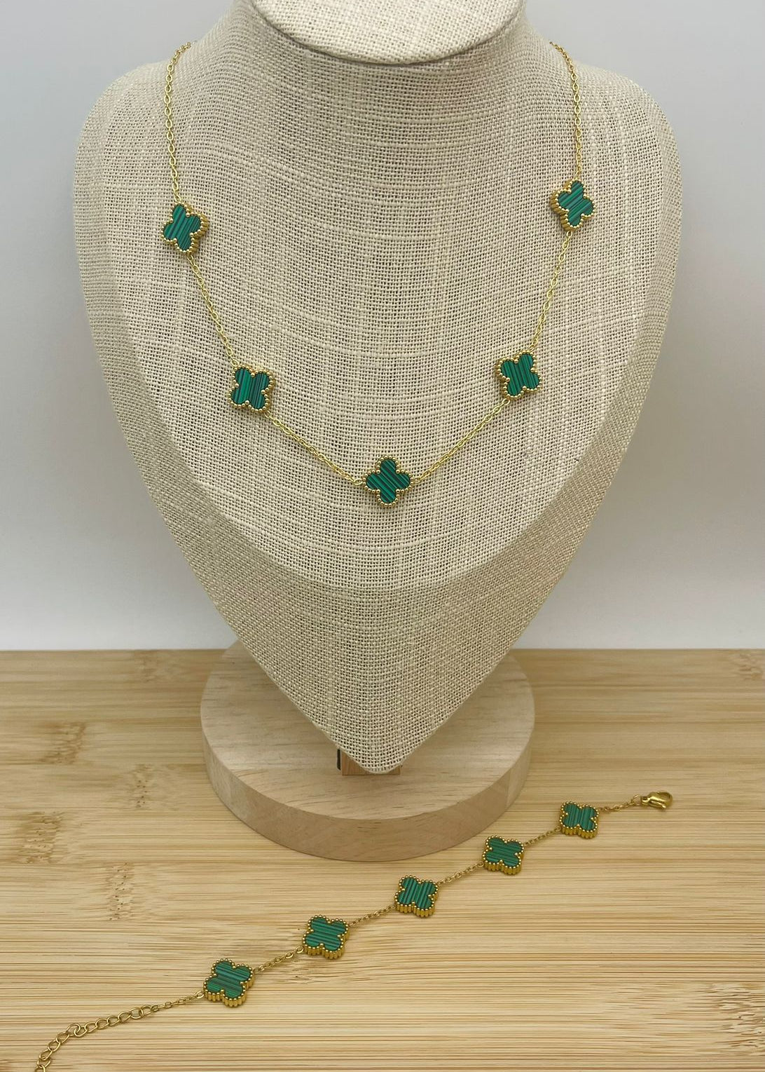 Collar Flor d’Argent Verde