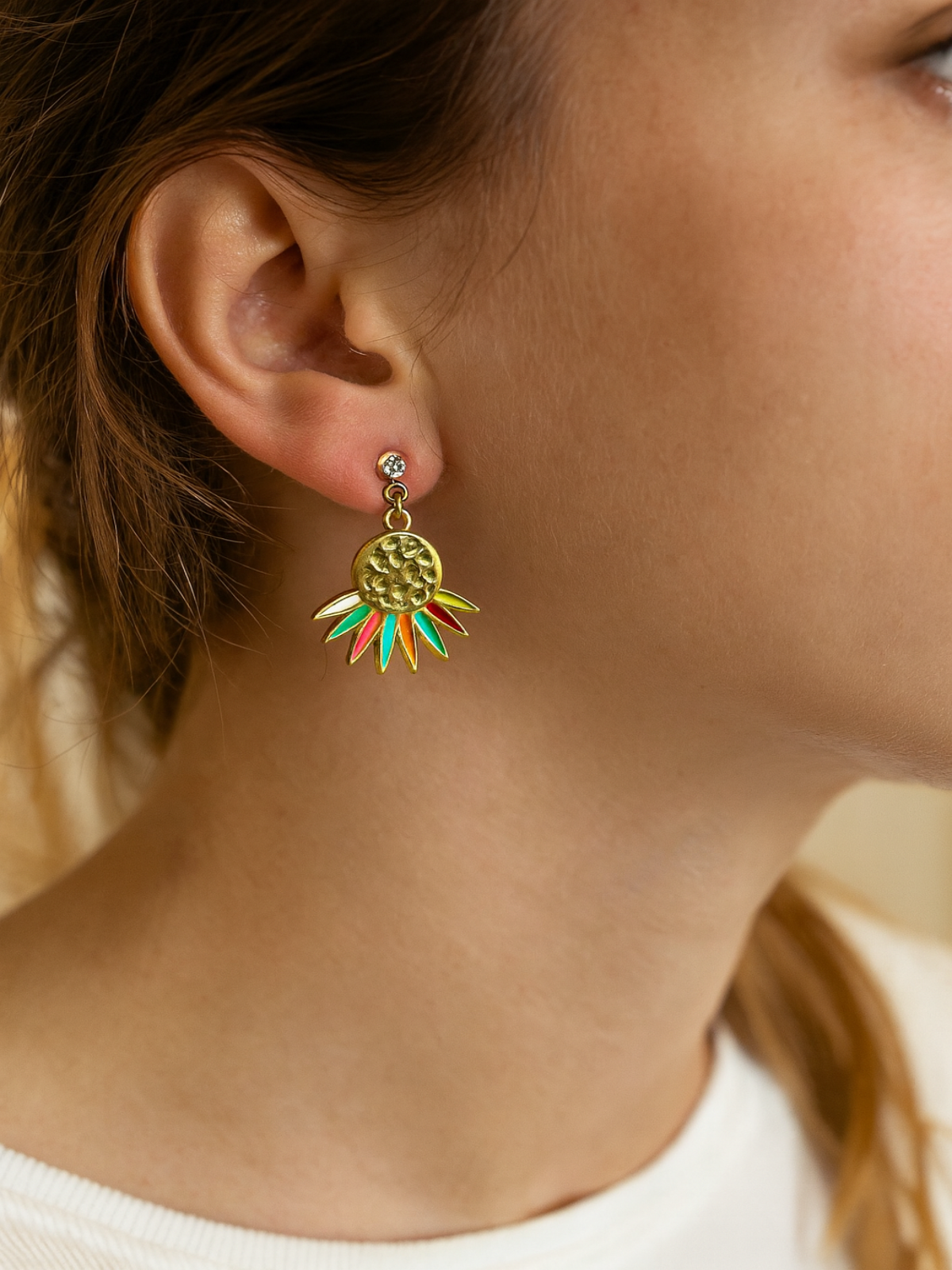 Pendientes Sol Azteca