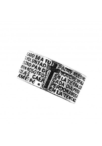 Anillo Plata de Ley Padre Nuestro